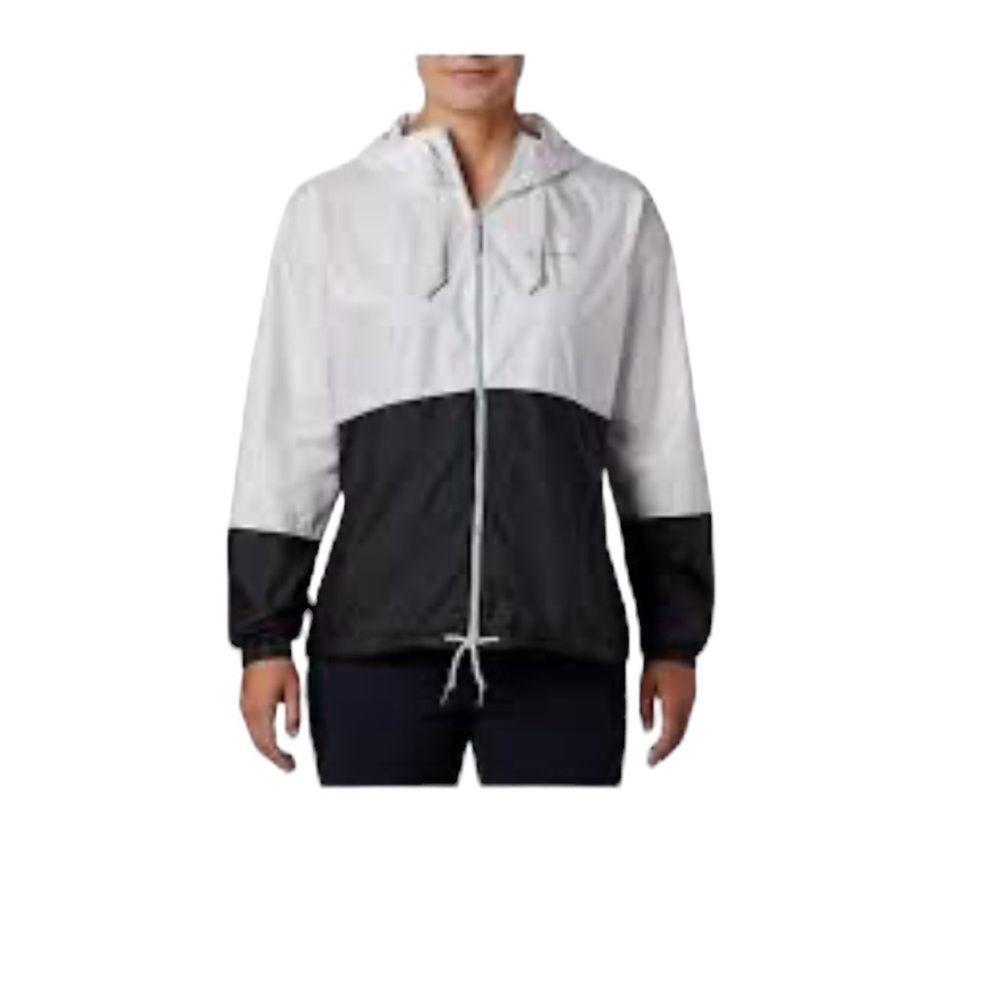 Columbia black and white zip front wind breaker jacket size XL - Picture 4 of 9